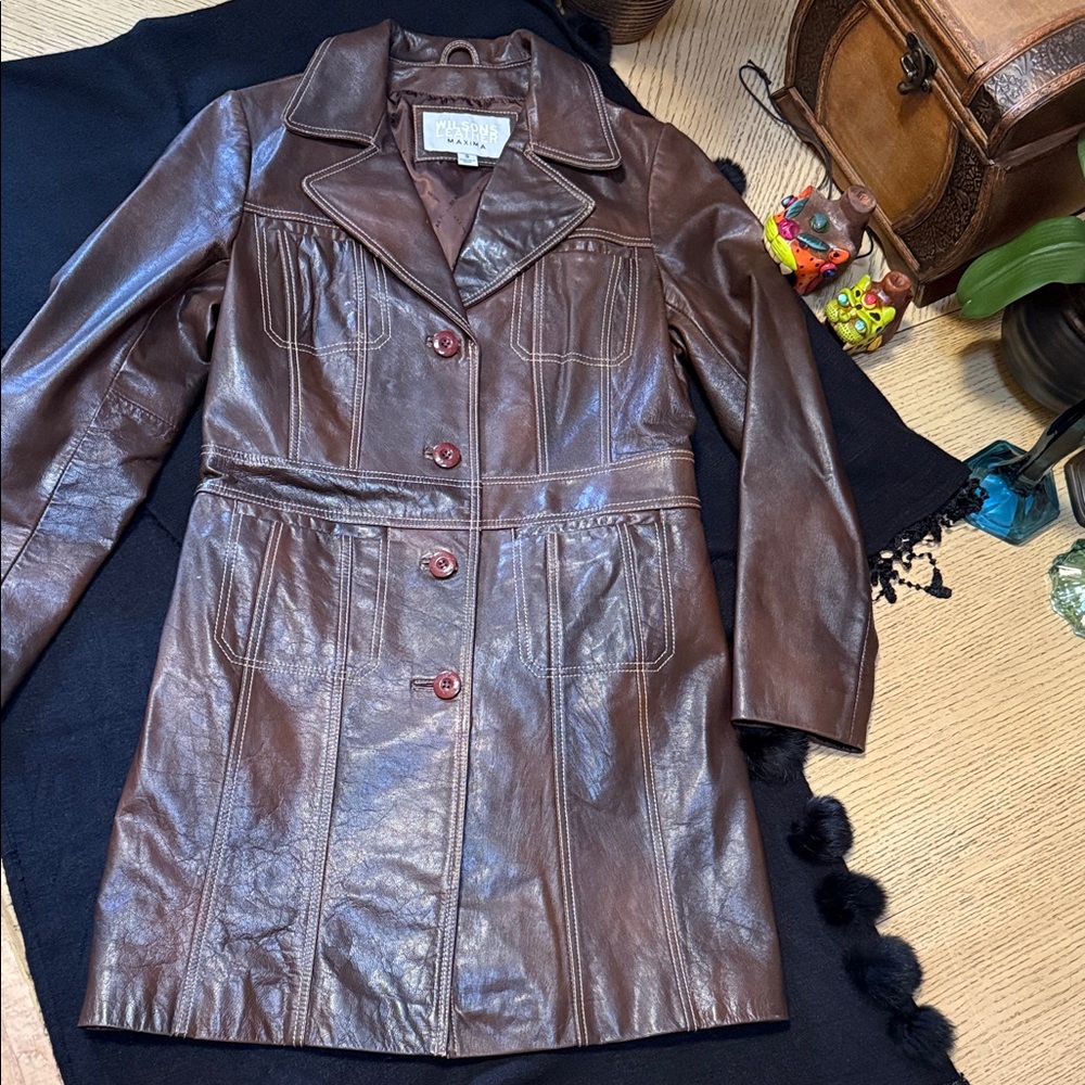 Wilsons Leather Jacket - Brown - image 1